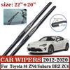 Car Wipers For Toyota 86 GT86 FT86 Scion FR-S Subaru BRZ 2012- Windows Wipers Blade Brushes Auto Windscreen Car Accessories