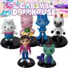 Dollhouse 6pcs Gabbys Cute Figure Model Toy Doll Pvc Ornament Kids Gift Decor