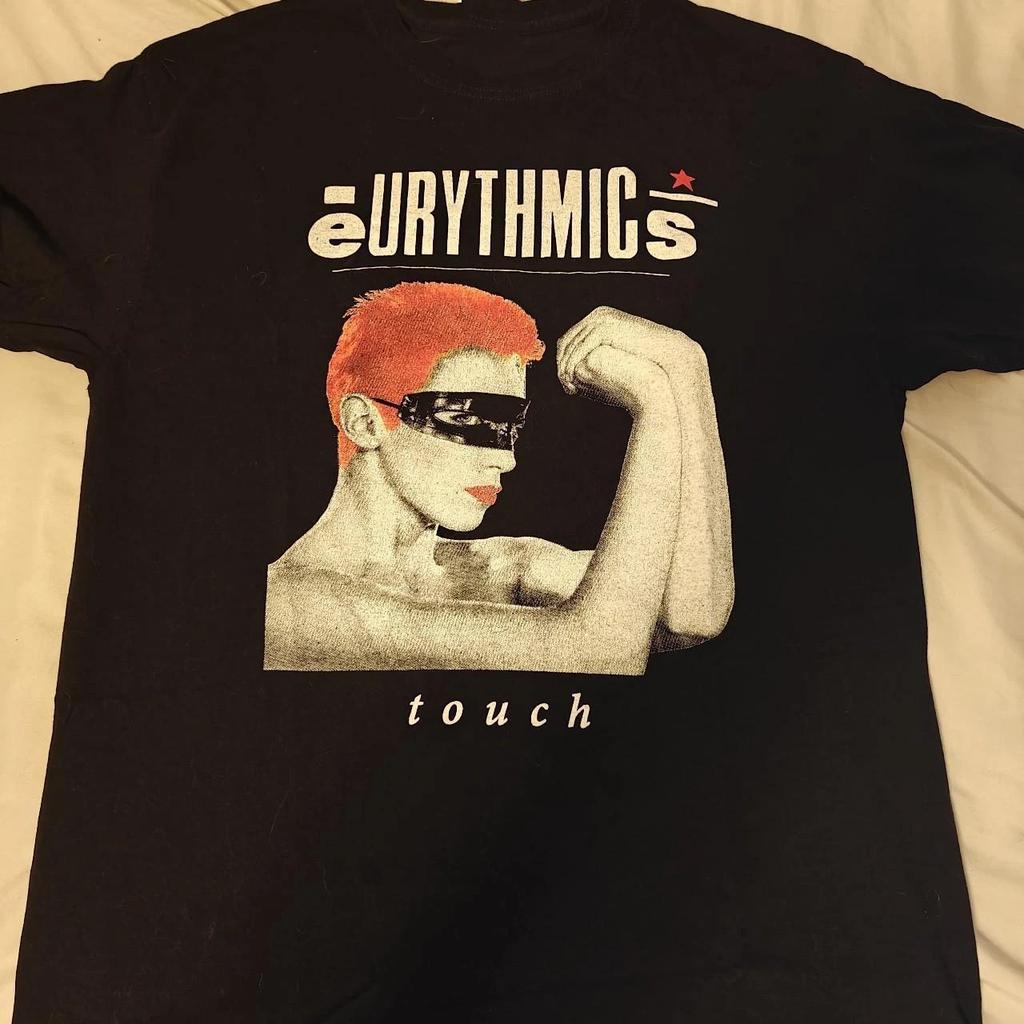 VTG EURYTHMICS Band Touch Album T-Shirt S-5XL Baumwolle Schwarz EN793