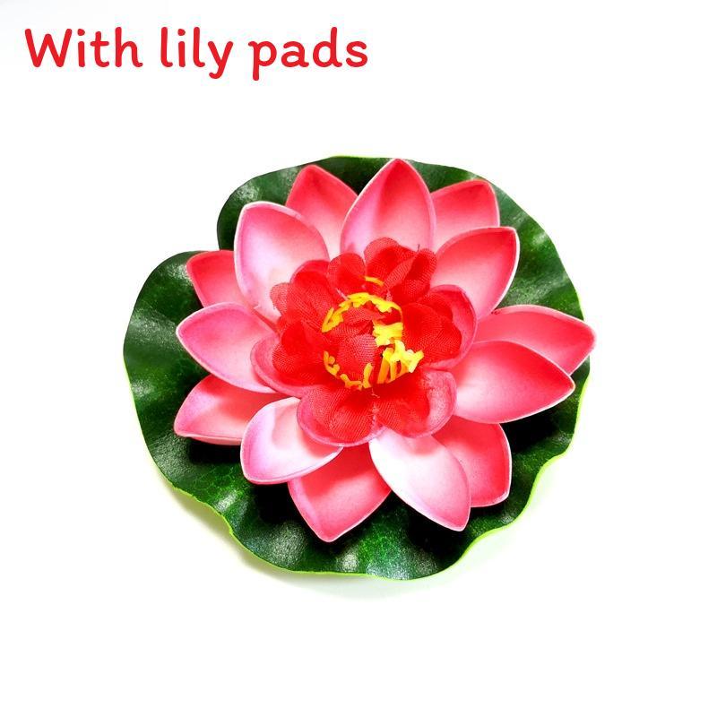 Water Garden Artificial Lotus Flower With Floating Design For Home Decor And Aquariums