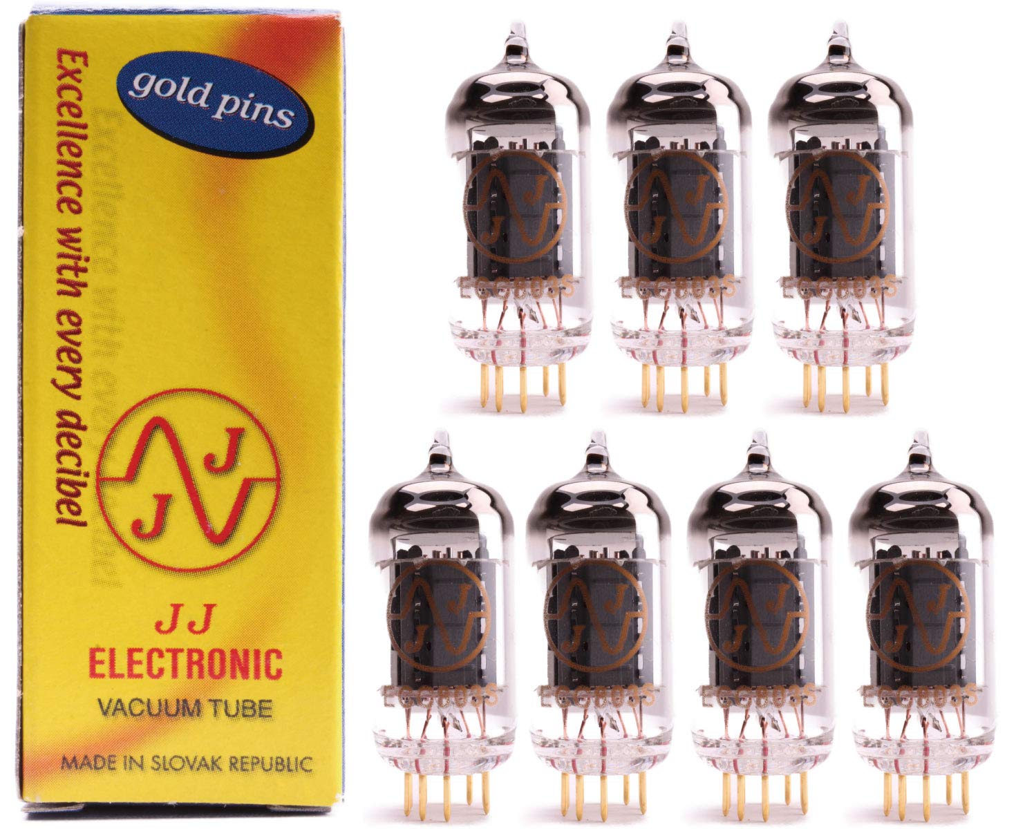 

ECC803S JJ Gold 7 сірникових вакуумних трубок PG19
