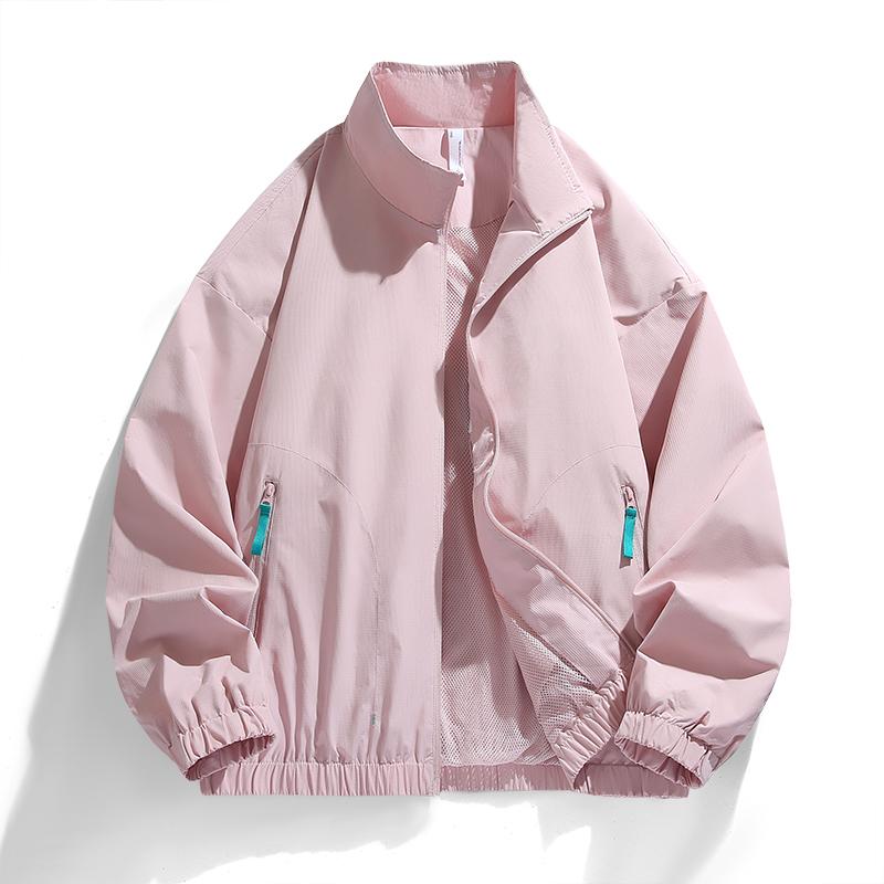 Casual Jacket Men's Casual Solid Color Stand Up Collar Jacket Men's Jacket