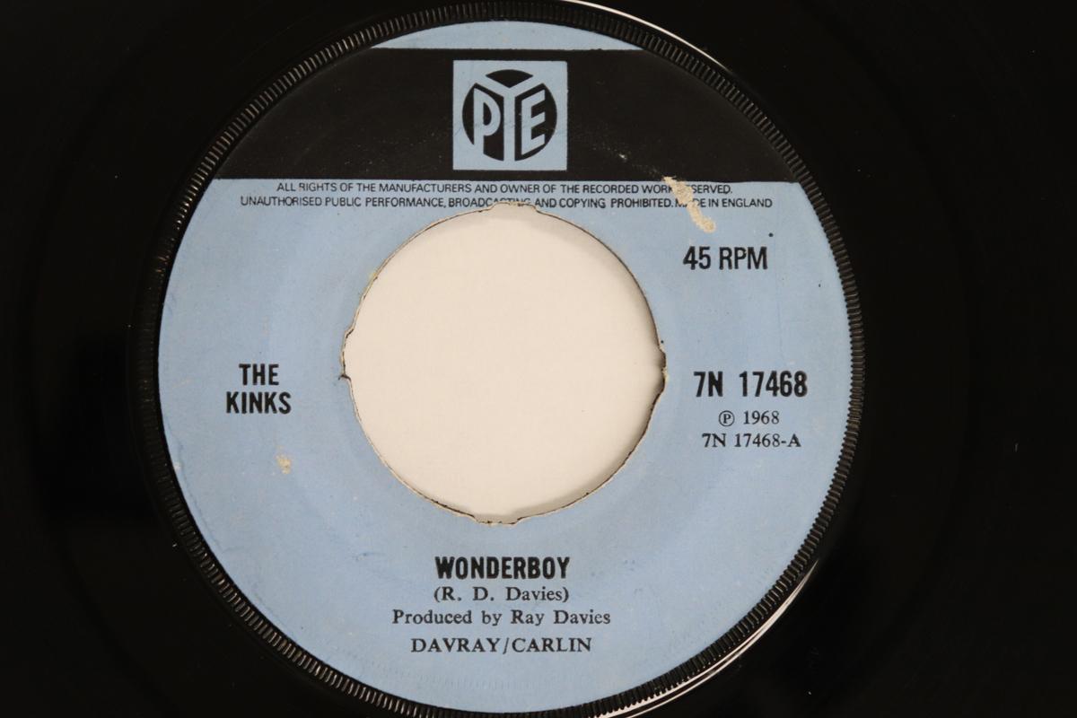 

7inch Record KINKS - Wonderboy / Pretty Polly 7N17468 PYE RECORDS 1968 UK Rock Used
