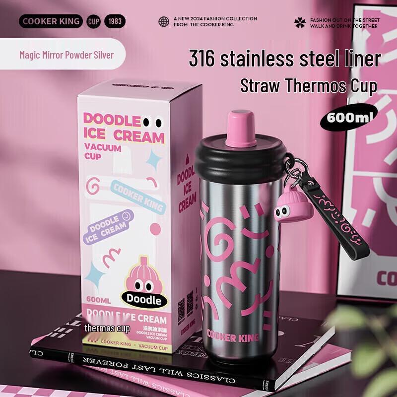 Chui Da Huang 316 Stainless Steel Dual-Drink Insulated Cup