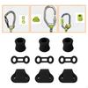 9 Climbing Carabiner Ropes Locking S Tool, Rappel Abseil Positioning Device, Silicone Keeper Fixed