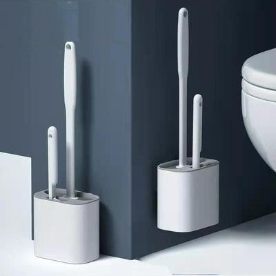 Muurophangende TPR siliconen toiletborstel met houder Reinigingsgereedschap voor WC-accessoires Reinigingsgereedschap Badkameraccessoires