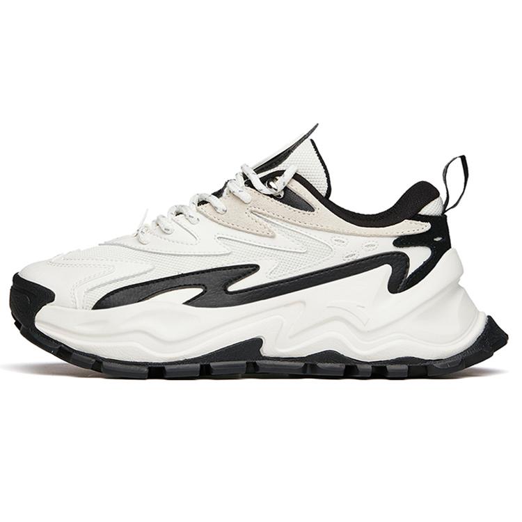 

Anta Hot Vintage Cushioning Slip Resistant Abrasion Resistant Low top Chunky Sneakers Women s Black White 122148880R-2 40
