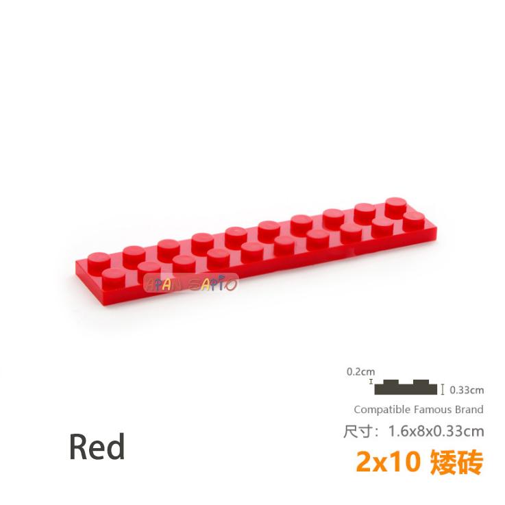 Non-Toxic 5Pcs/Lot Diy Blocks Building Bricks Thin 2X10 Educational Assemblage Construction Toys For Children Size Compatible With Brand