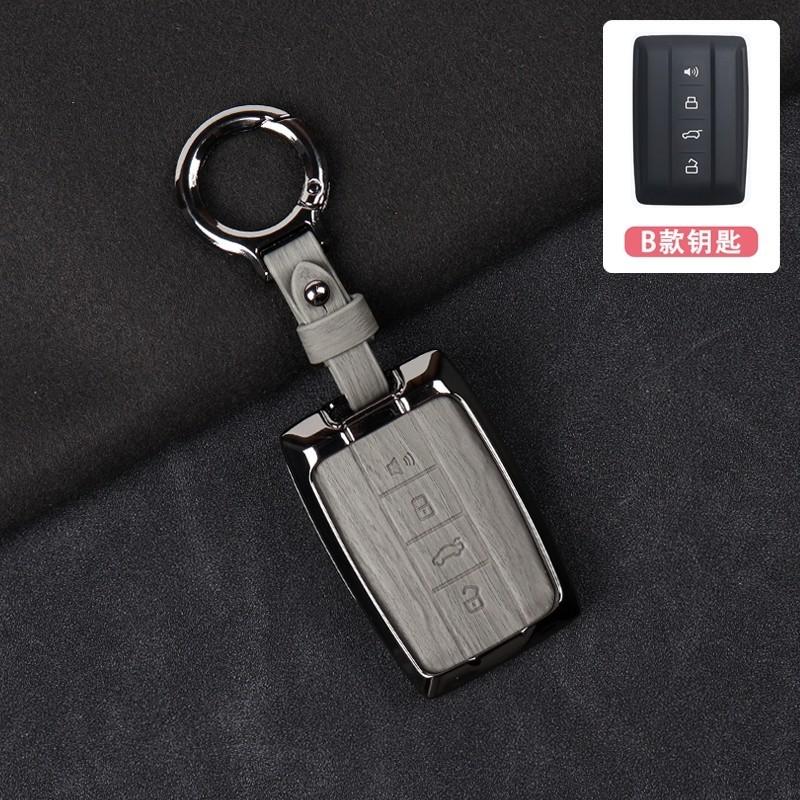 Metall Leder Auto Fernbedienung Schlüsselhülle Schale Halter Schale Schutz Fob Für Great Wall GWM WEY TANK 300 400 500 700 Hi4-T 2025