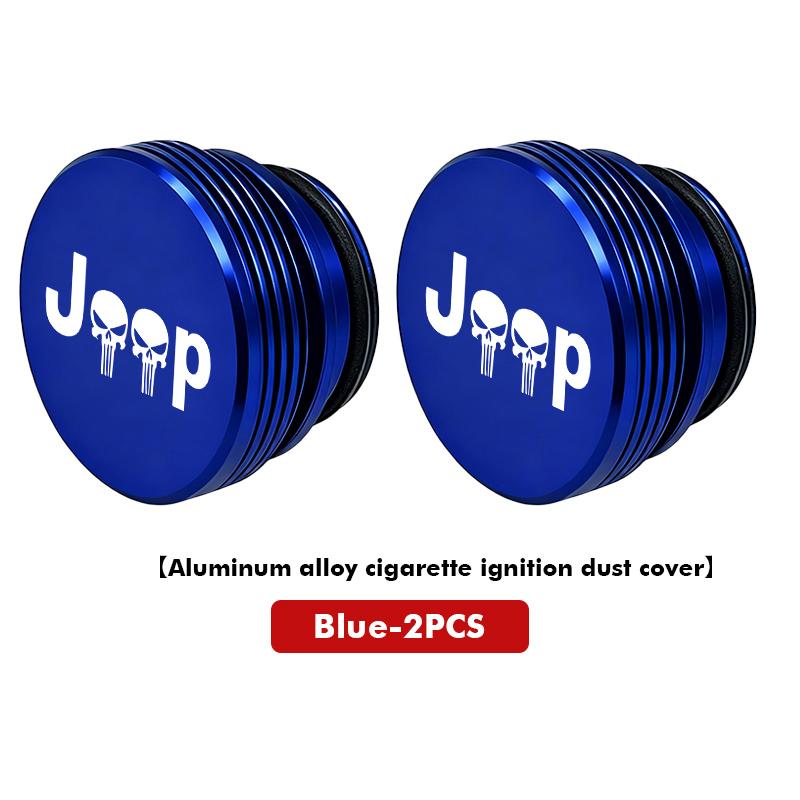 Car Cigarette Lighter Aluminum Fire Missiles Dustproof Button For Jeep Compass Renegade Cherokee Wrangler JK Patriot Liberty