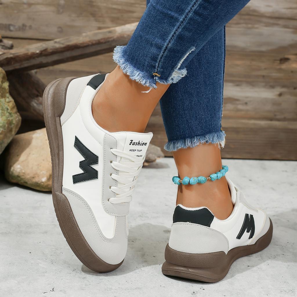Women Designer Sneakers Round Head Deep Mouth Lightweight Breathable Cross Lace Up Casual Sneakers for Women