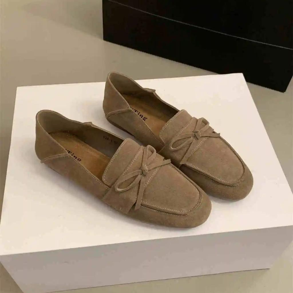 Slip on Loafers for Women Elegant French Flats Shoes Leather Daily Maternity Driving Shoes Autumn New Thomas Shoes Zapatos Mujer