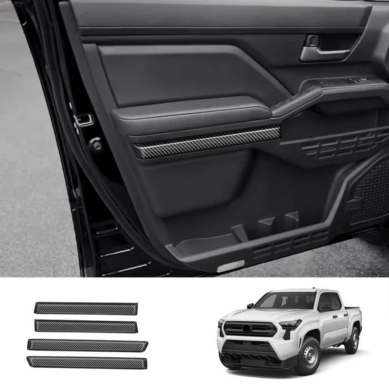 ABS Carbon Fiber For Toyota Tacoma 2024-2025 Central Control Trument Panel Steering Wheel Door Handle Interior Accessories
