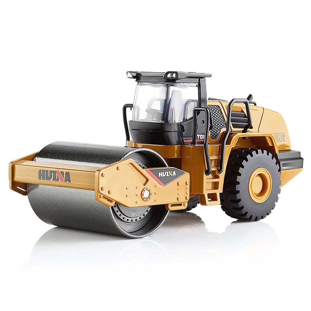 HUINA Excavators 1/50 Alloy Toys Scale Die-cast Forklifts Loader Bulldozer Road Roller Engineering Construction Car Boys Gifts