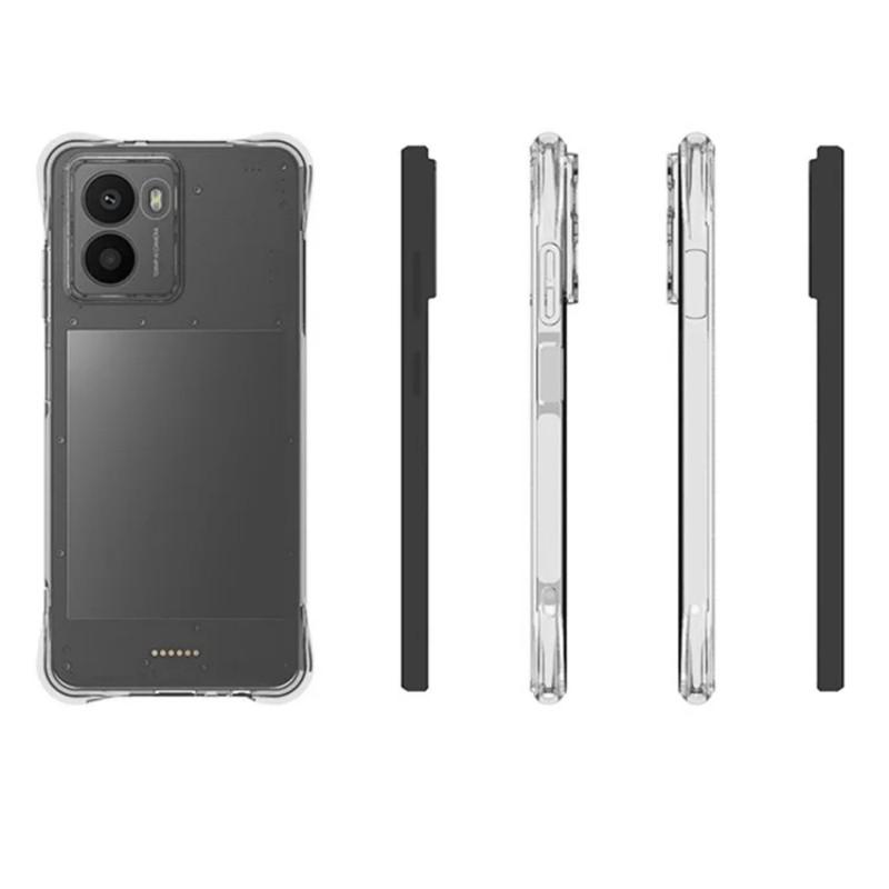 For HMD Fusion 5G Clear TPU Case WANLONFENG TM Series 2.0mm Phone Back Cover