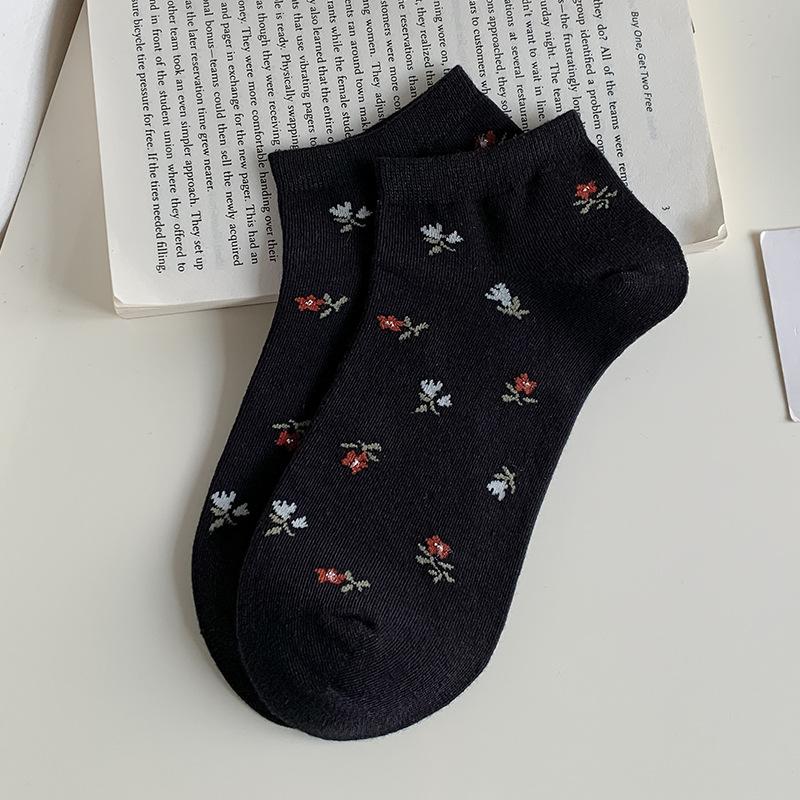 Summer Thin Women's Short Socks, Mesh Breathable, Sweet Bow Lace Boat Socks