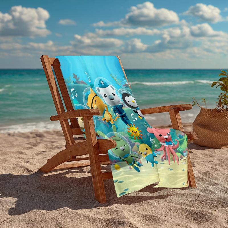 Ultra-Soft Beach Towel with The Octonauts Theme,Ideal for Pool - Camping, Diving - Perfect Travel Essential, Vibrant Beach Towel.