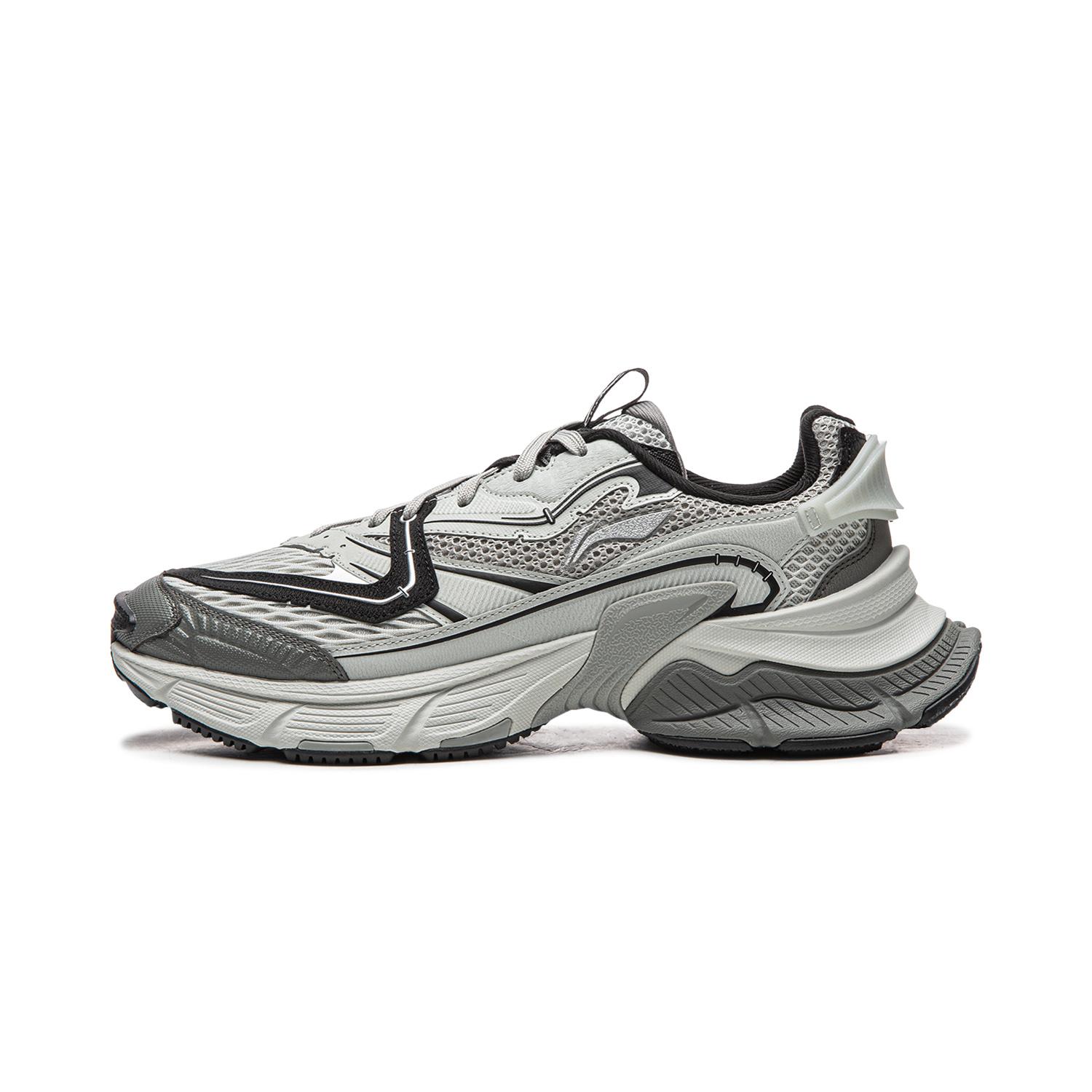 

Li Ning Xingji Cushioning Abrasion Resistant Breathable Low top Chunky Sneakers Men s Gray Black AGCW087-4 46