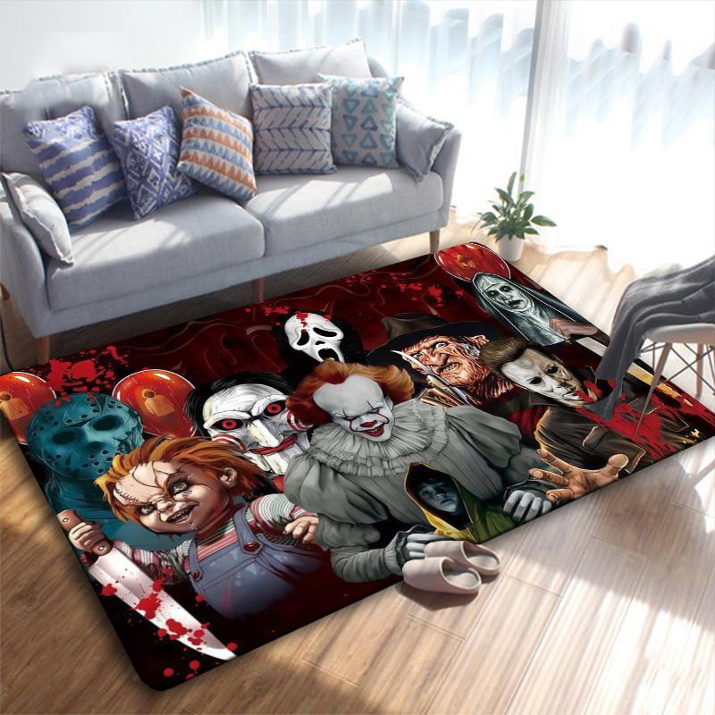 Horror Carpet Rug for Living Room Bedroom Home Sofa Decoration,Kids play Non-slip Floor Mat