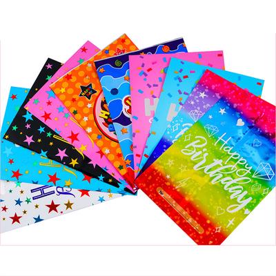 100 stücke Gedruckt Geschenk Taschen Polka Dots Kunststoff Candy Tasche Kind Party Beute Taschen Junge Mädchen Kinder Geburtstag Party Favors Supplies Decor
