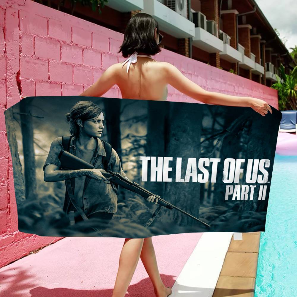 Game The L-Last Of U-Us Microfiber Blanket Quick Drying Beach Towels Oversized Printing Super Absorbent Pool Towel Blanket