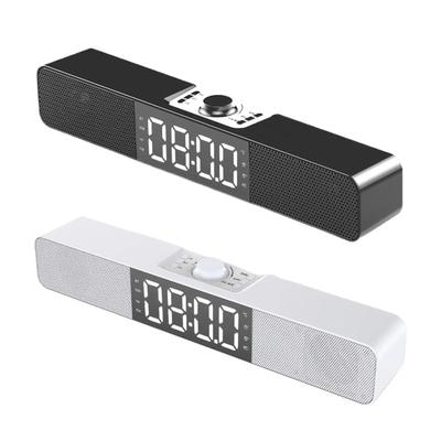 Q10 Desktop Mini Wireless Bluetooth-compatible Heavy Bass Speaker Music Player Alarm Clock