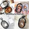 Portable Mini Transparent Zipper  Earphones Data Cable Storage Bag Waterproof PVC Material Outdoor Travel Multi-functional Space-Saving
