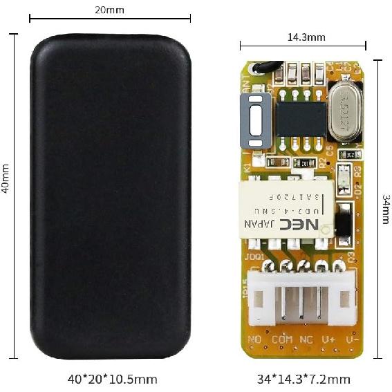 DC 5V 6V 9V 12V Wireless Control Switch 433mhz Remote Relay Latching Switch, 12V Long Range Remote Transmitter and Receiver for Indoor and Outdoor