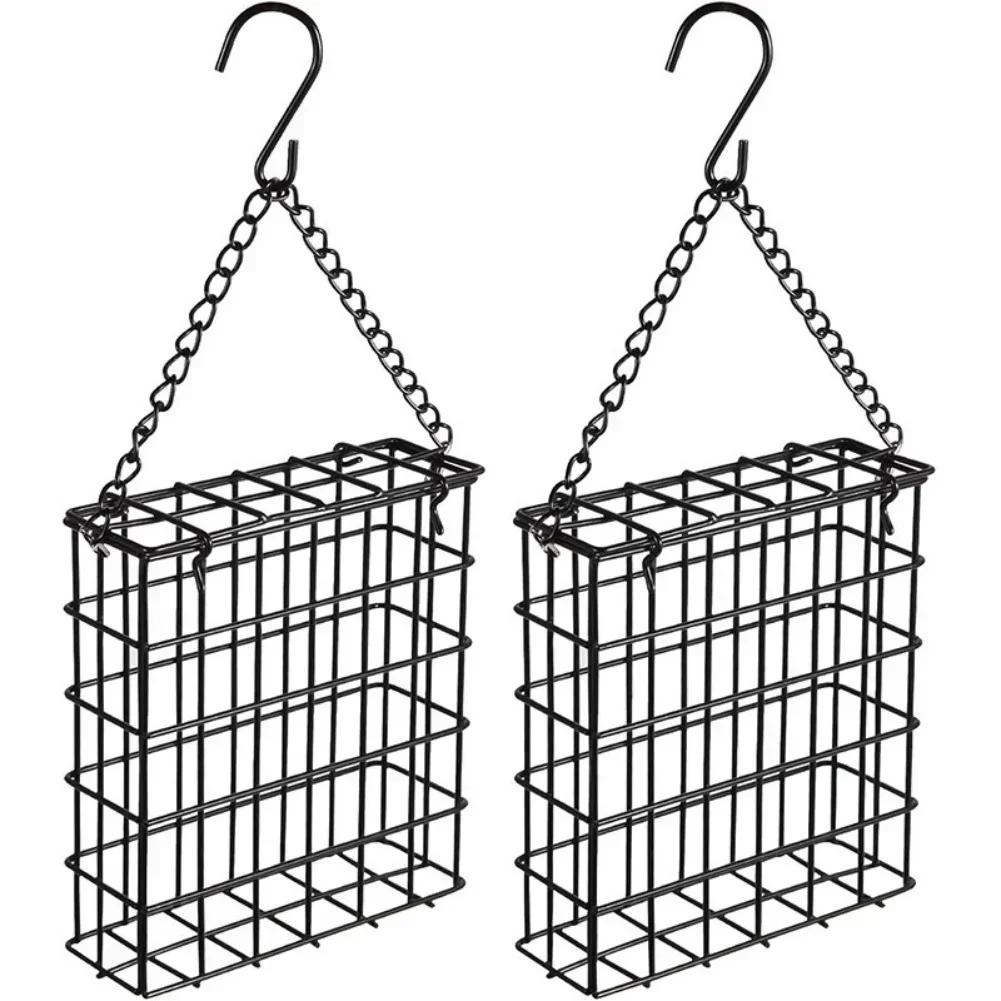 Bird Feeding Accessories Bird Feeder Wild Bird Feeder Black Suet Feeder Secure Tree Mounting Rust Resistant Finish