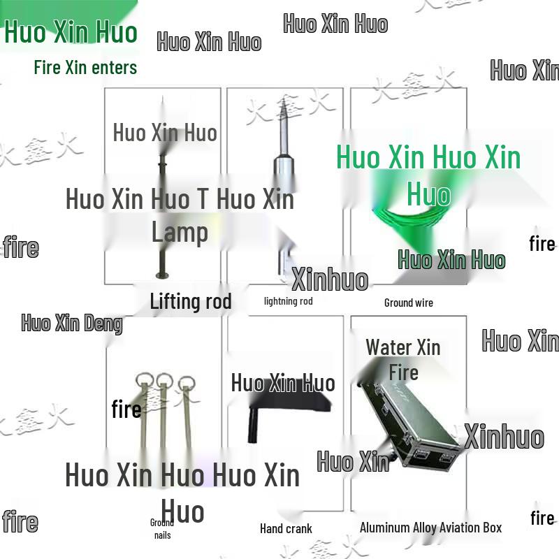 Portable Manual Lifting Lightning Rod with Aluminum Case