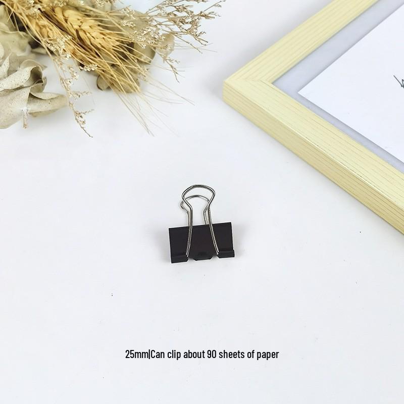 Strong Iron Paper Clips Set: Large (25mm) & Small (15mm) for Test Papers, Books, Financials, and Documents