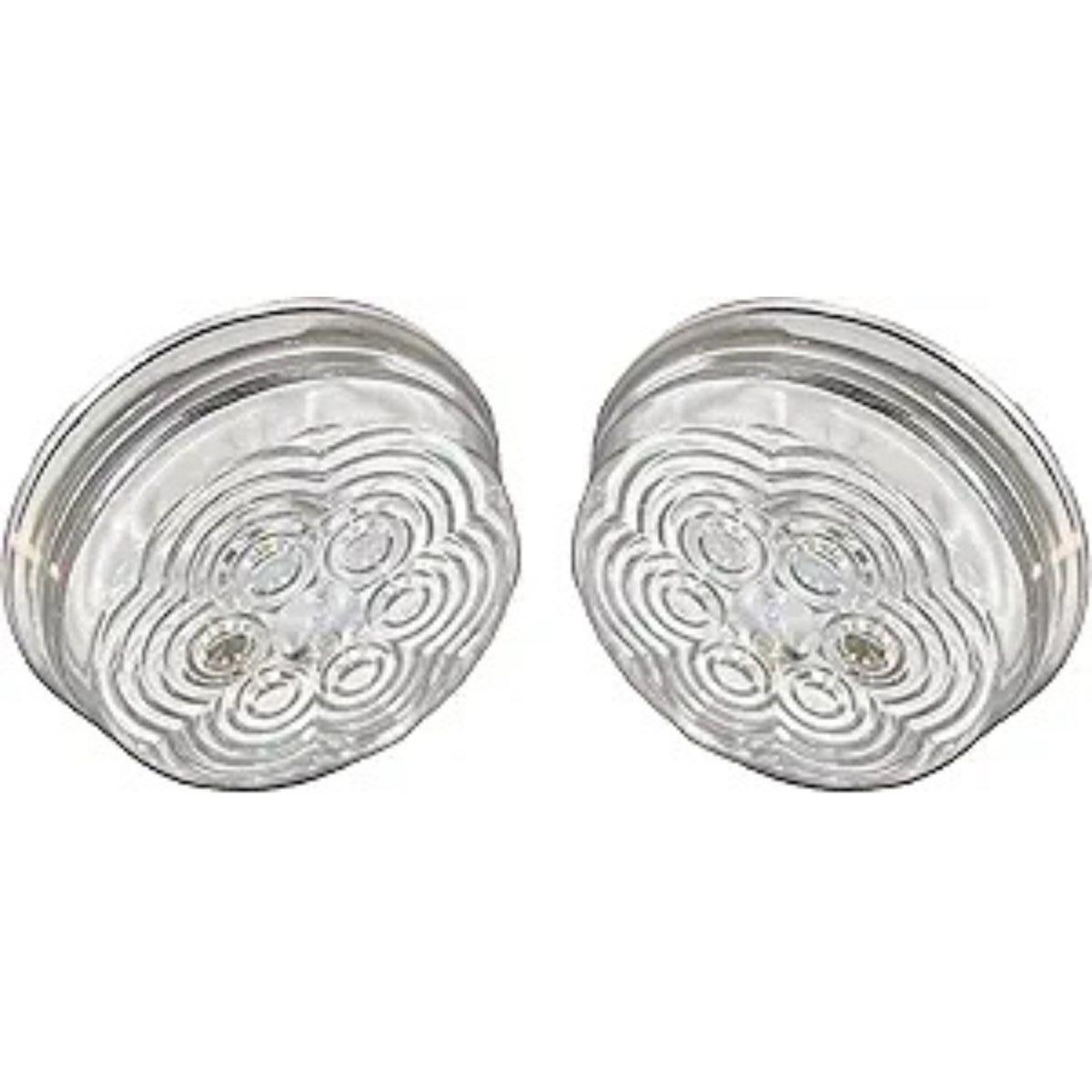 

APSMOTIV Auxilary Lamps 3 Round Amber Led Side Marker Trailer Lights Clearance Marker Universally Fit Any Vehicles With (Clear, 12V Volts) чистий