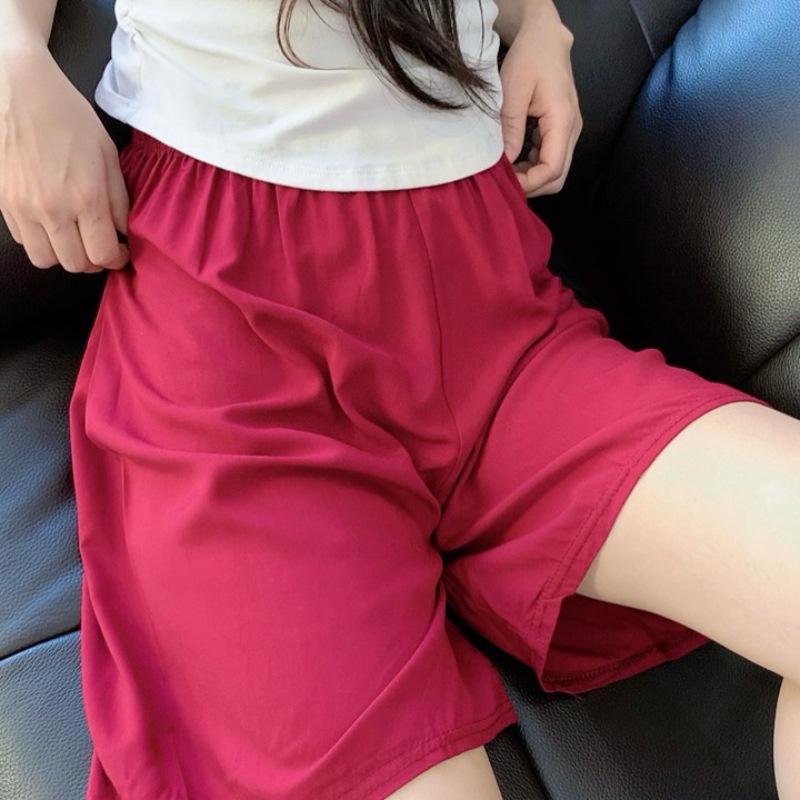 Women's Cotton & Rayon Casual Beach Shorts - Non-Fading, Summer Five-Point Style, Wear Indoors or Outdoors