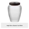 Airtight Glass Storage Jar with Wooden Lid