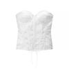 Za New Fall Women's Clothing 2025 Fashion Style Court Base Mesh Corset Fishbone Sexy Tube Top Tops