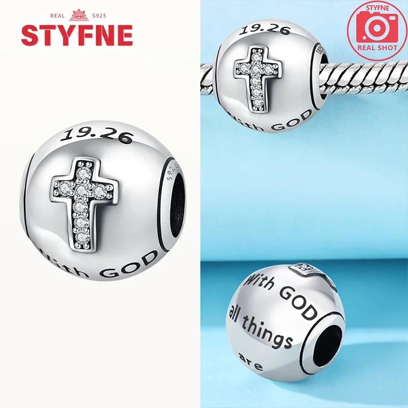 Real Copperrainbow Heart Beads Star Moon Cross Charm Fit Original Bracelet Jewelry Making Diy For Women Fine Gifts