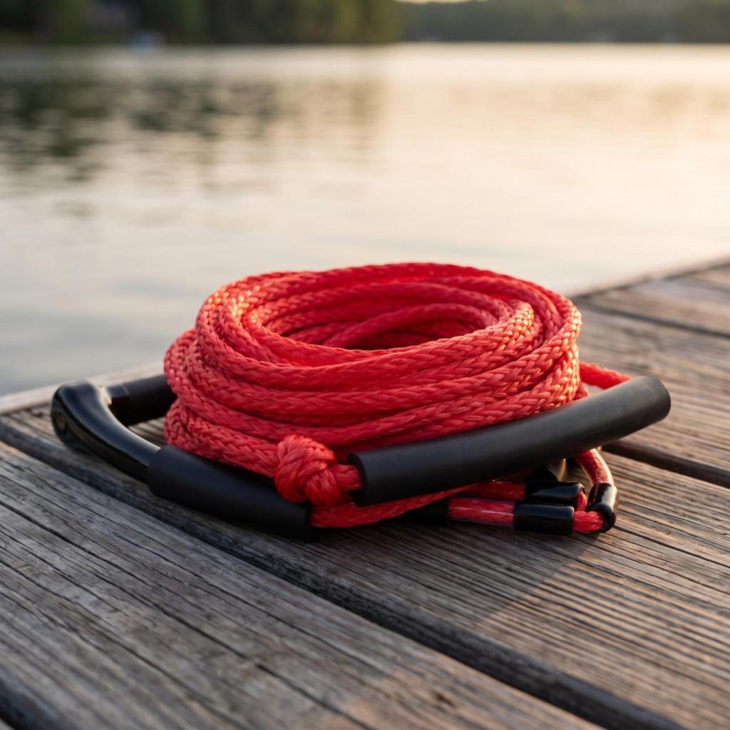 Tow Rope with Two Grips Performance Grip Water Ski Padded for Boating