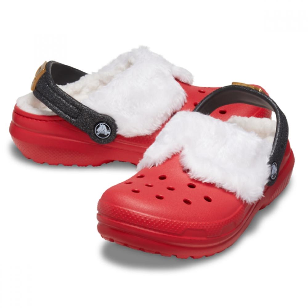 

Crocs Kids Classic Lined Santa Clog 210932 6we C9(155)