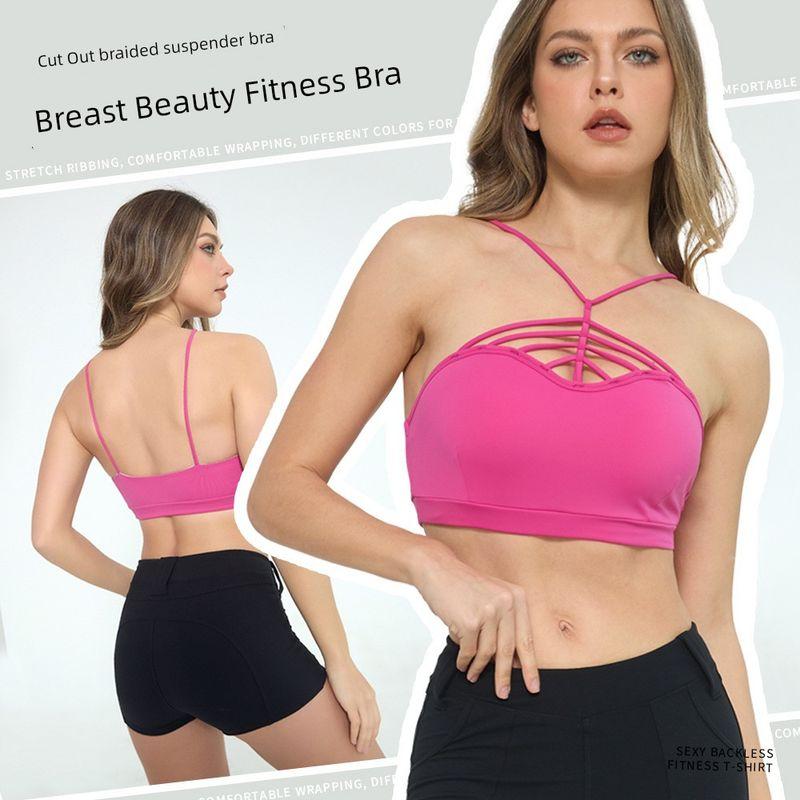 Export Sports Intimates Women's Breast Fitness Vest Camisole Pilates Yoga Clothes Anti-SAG Bra Bra Tops