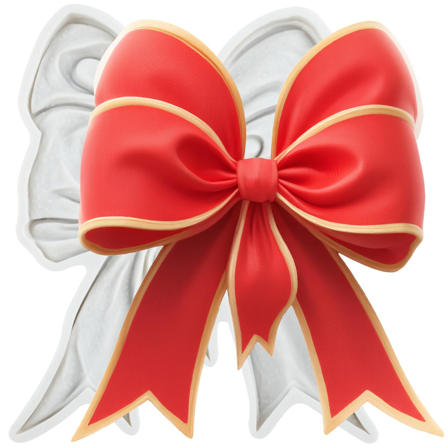 

Bowknot Silicone Molds Bow Fondant Mold Cake Decorating Tools Cupcake Topper Candy Chocolate Gumpaste Mold серый