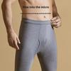 Herren Baumwolle Wolle Hose mit hohem Bund: Warm, Dünn, Lockerer Gerader Schnitt für Herbst/Winter - Ideal für Mittelalte & Ältere.