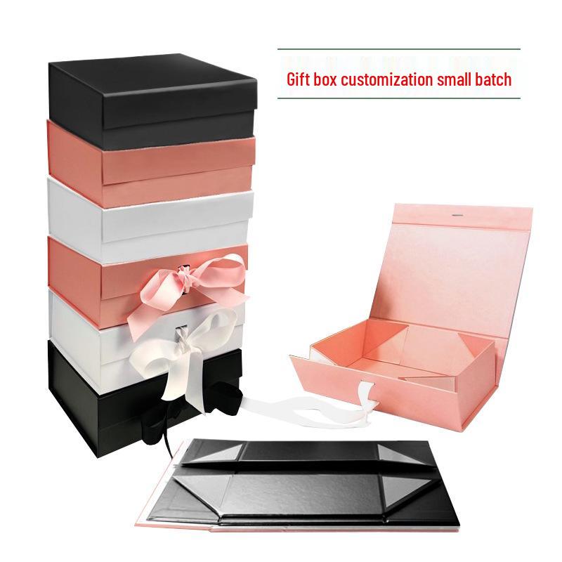 Extra Large Flip-Top White Cosmetic Gift Box