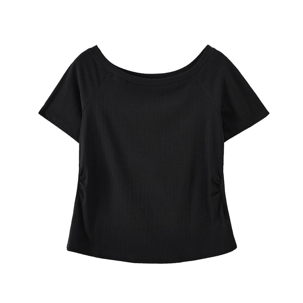 Spring 2026 One-Shoulder T-Shirt & Irregular Micro-Flare Pants Set