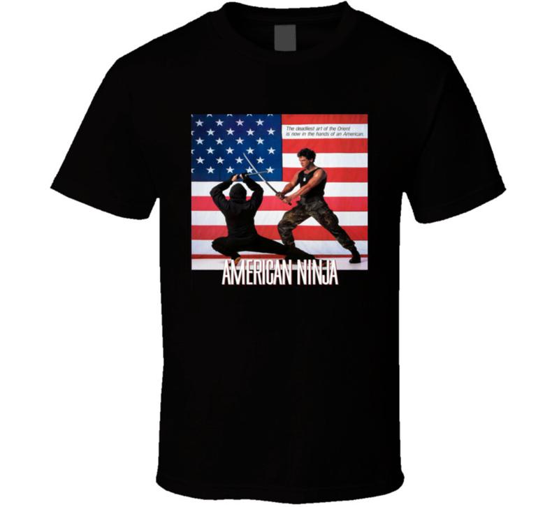 American Ninja Martial Arts 80s Action Retro Ninja Movie Unisex T-Shirt S