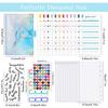 PU Ring Binder Budget Planner with Stickers - A6 Cash Envelope Notebook