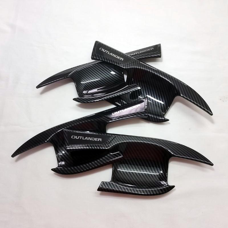 ABS Chrome Accessories For Mitsubishi Outlander -2024 PHEV 2025 Right Drive With Keyless Entry Door Handle Cover Sticker