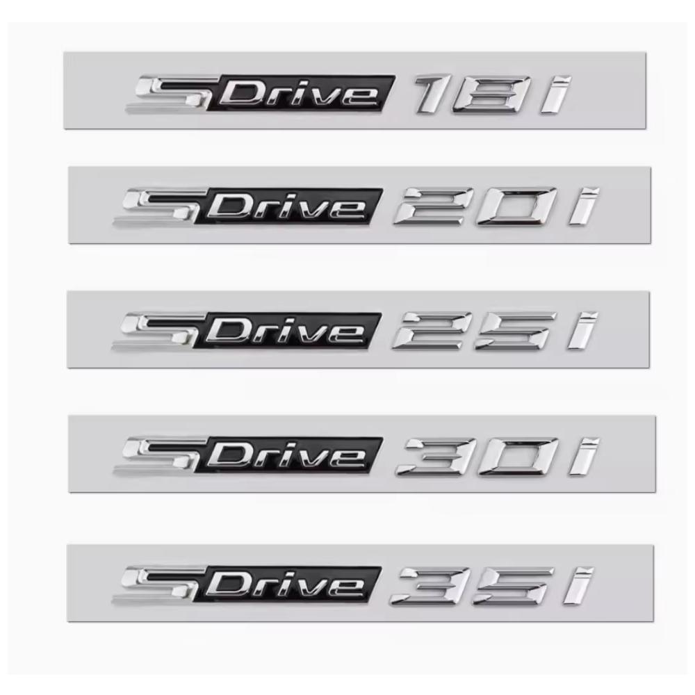 New SDrive 20i 25i 28i 30i 35i 40i 50i 20d 30d 35d 40d 50d Car Rear Trunk Fender Emblem Badge Sticker For X1 X3 X4 X5 X6 X7