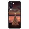 Christmas Case For Vivo Y04 Y04S Y37C Soft Silicone Phone Cover Funda For Vivo Y 04 04S 37C Black TPU Protective Bumper Casing