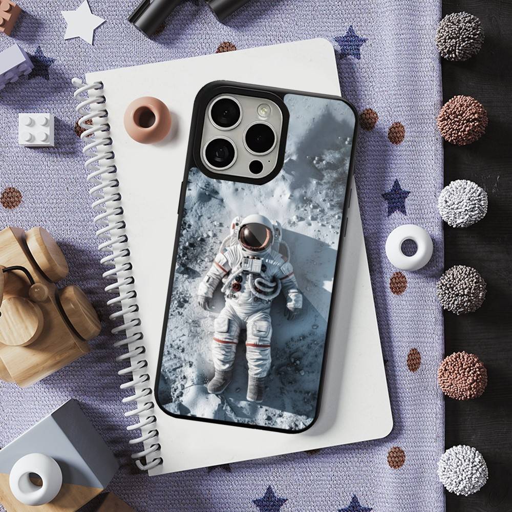 Cute Cartoon Astronaut For iPhone 15,Mini,13,12,Pro,16,17,Max,11,14,Plus,For Magsafe,Magnetic Wireless Charging Case