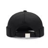 Solid Color Brimless Hat Breathable Hip Hop Hats Fashion Landlord Hat  Unisex